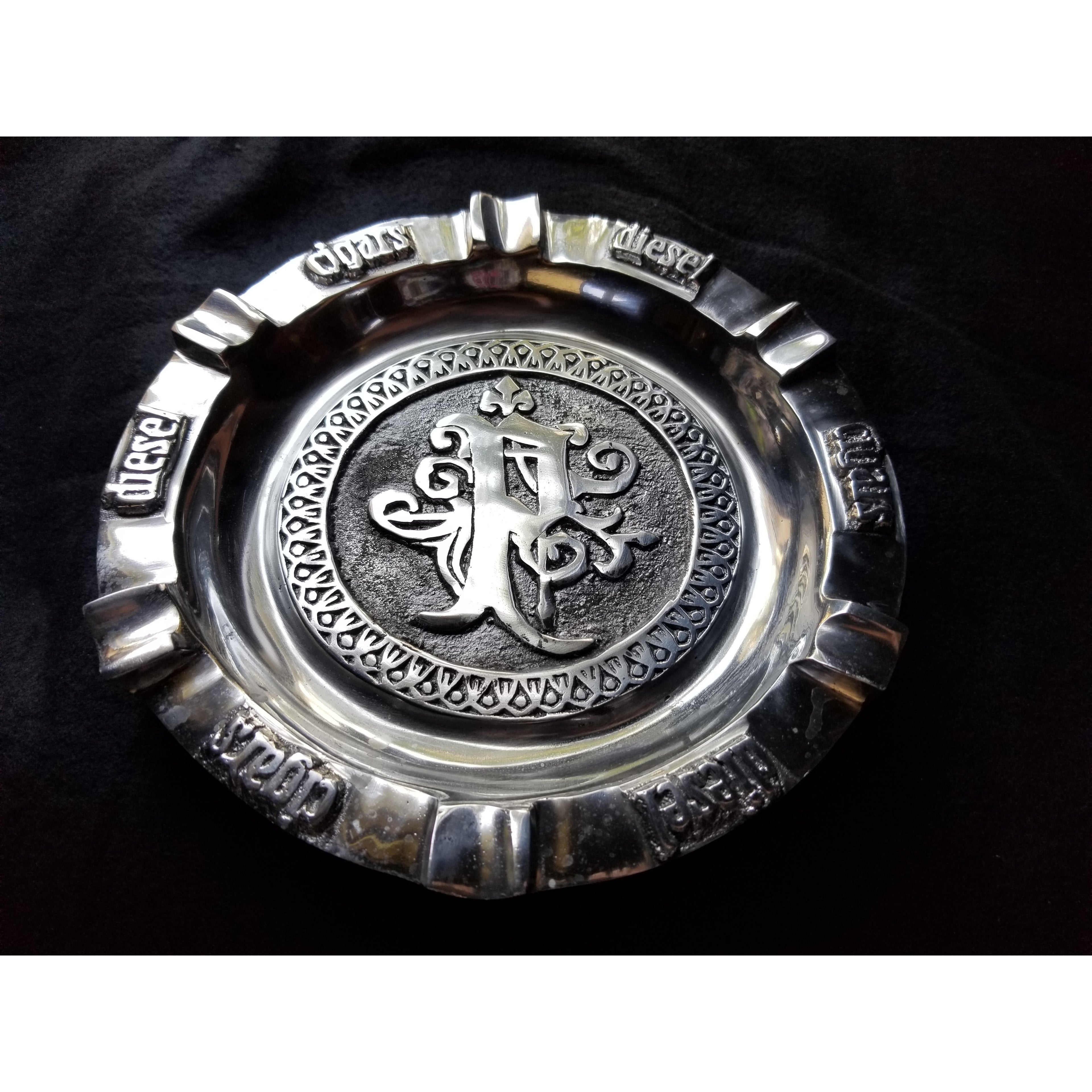 Pewter ashtray