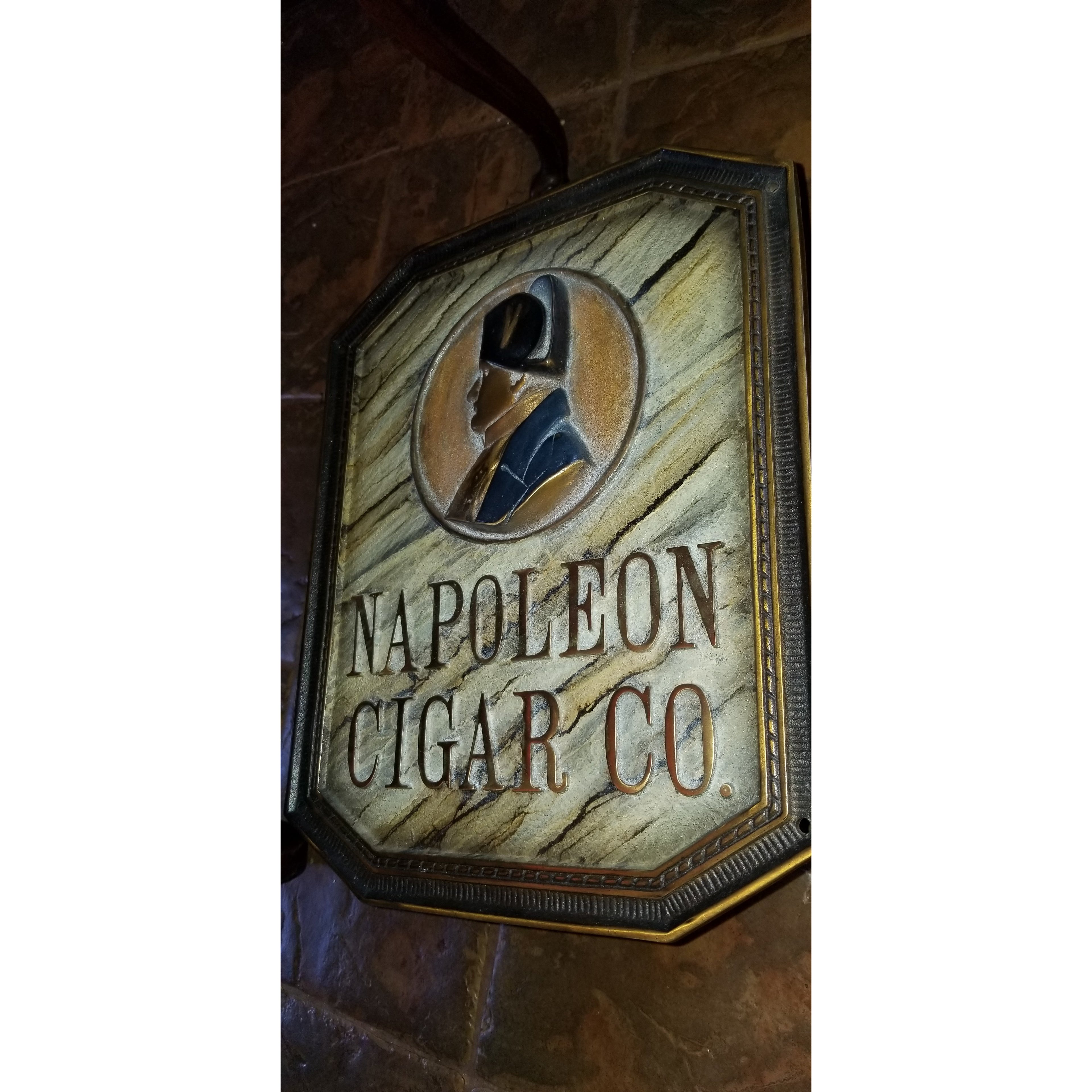 Napoleon  Co. Bronze Sign 17.5" H x 13.5" W