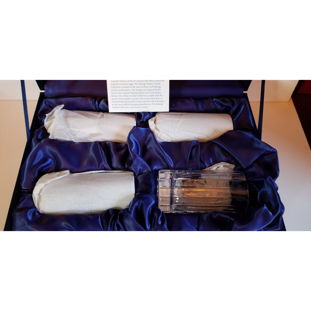 Faberge Atelier crystal highball glasses
