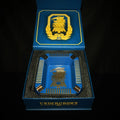 Drew Estates Undercrown Blue  Ceramic Ashtray 10" L x 8.5" W x 2.75" H NIB