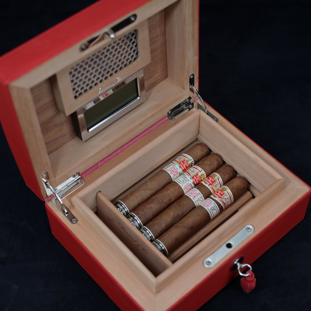 Brizard and Co Red Leather Humidor 12 / 20 capacity