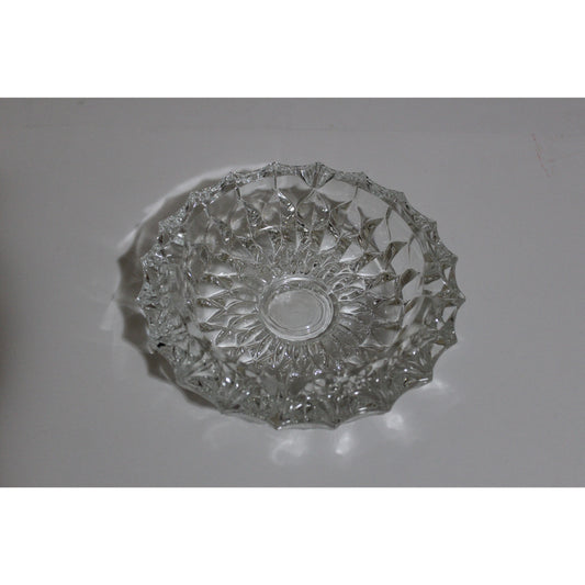 Clear Circular Glass Ashtray