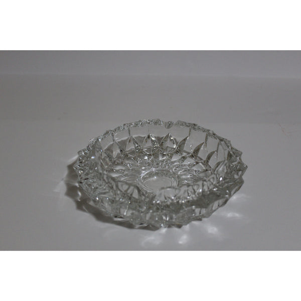 Clear Circular Glass Ashtray