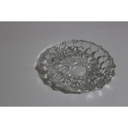 Clear Circular Glass Ashtray
