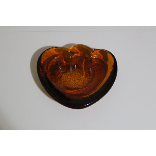 Amber Crystal Abstract Ashtray