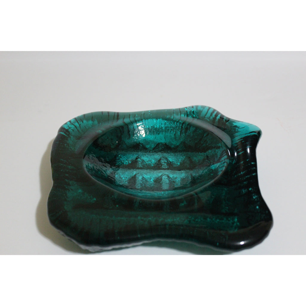 Green  Abstract Ashtray