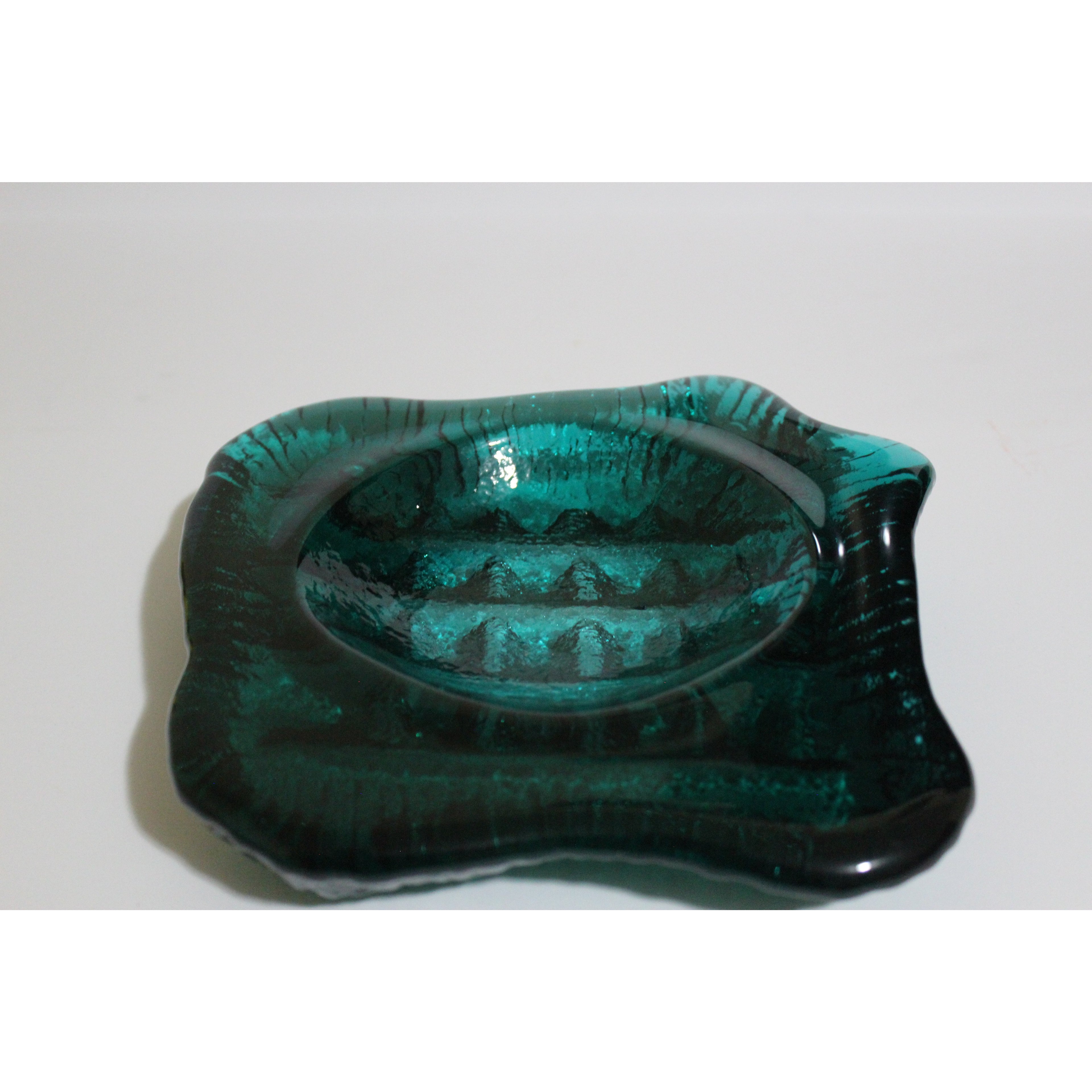 Green  Abstract Ashtray