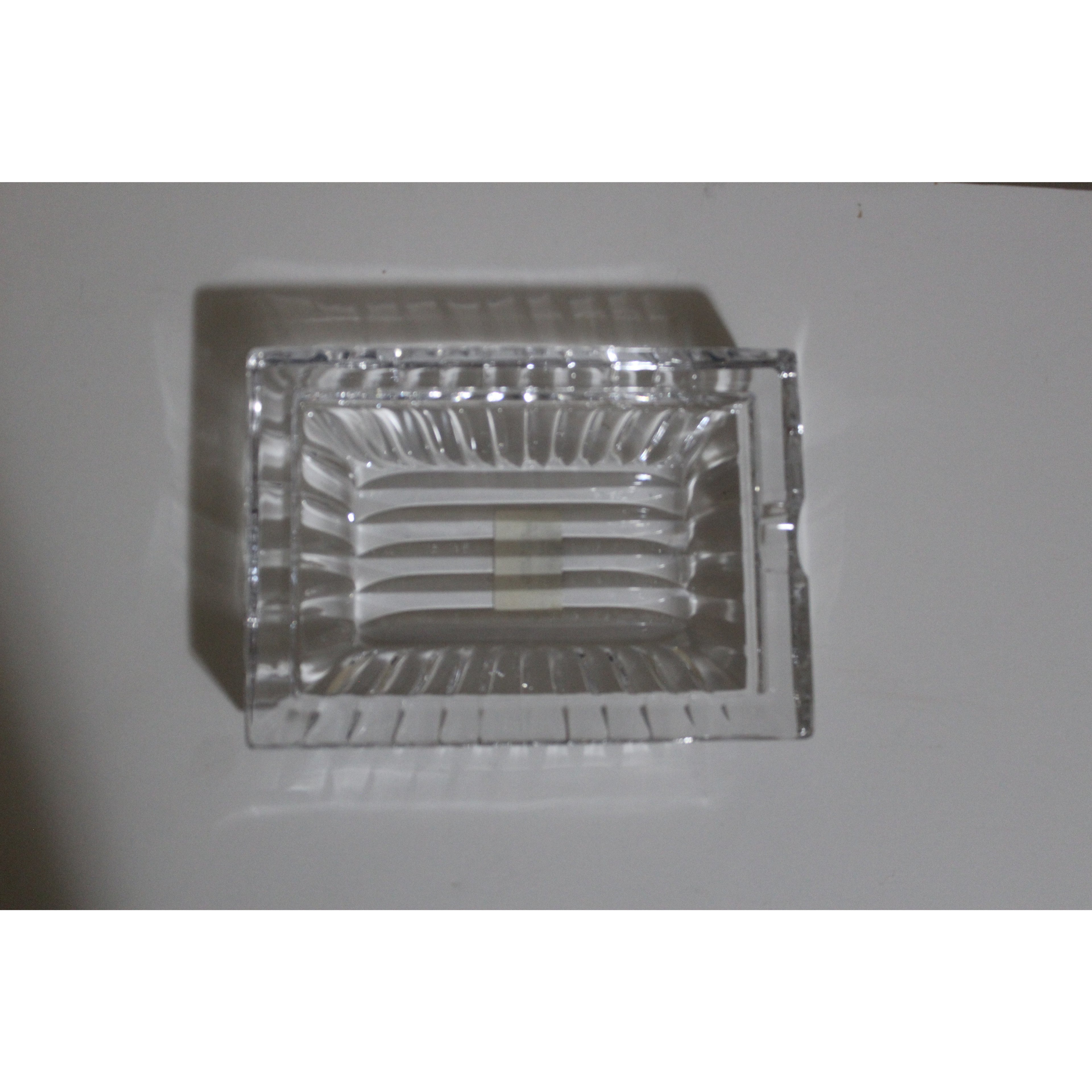 Clear Glass Rectangle Ashtray
