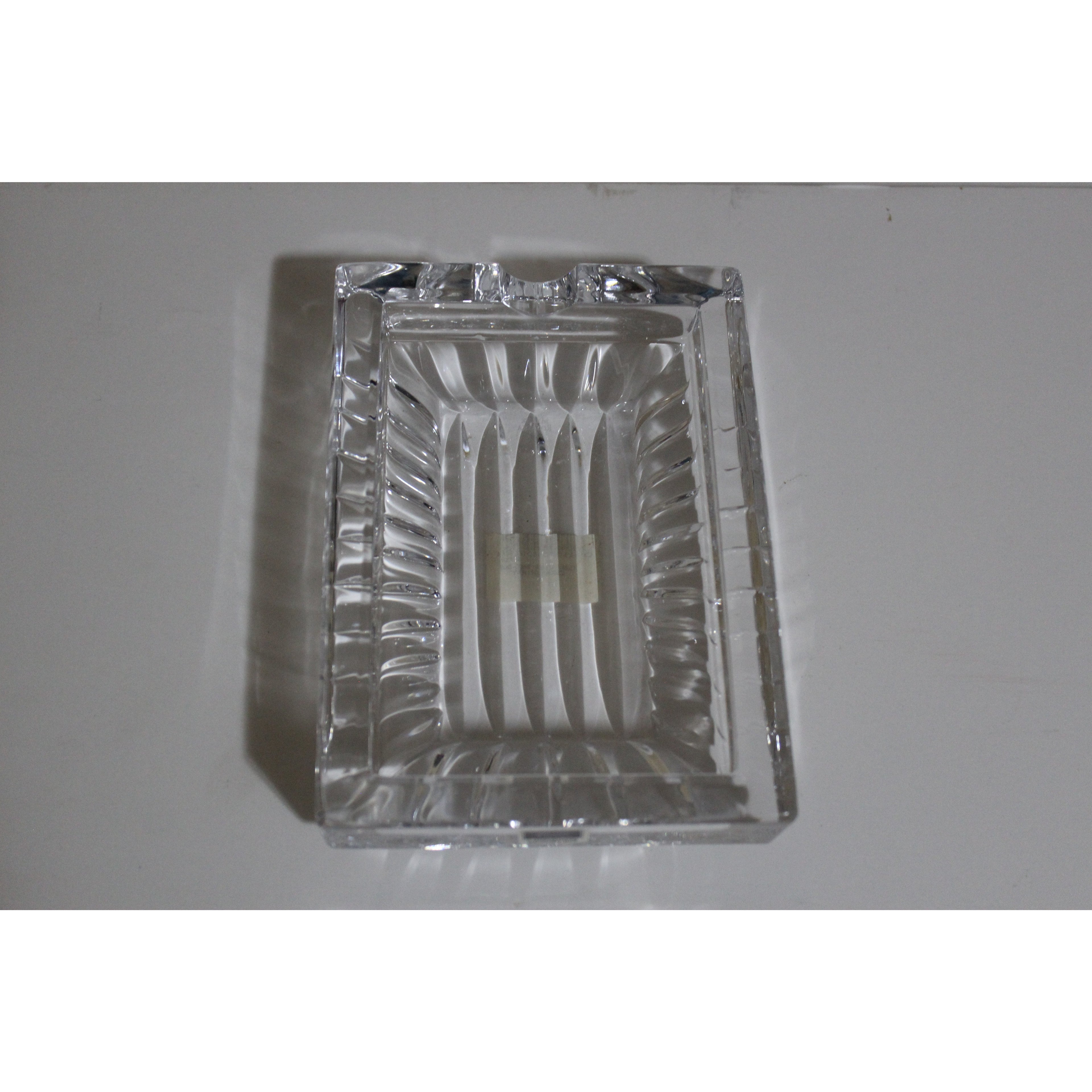 Clear Glass Rectangle Ashtray