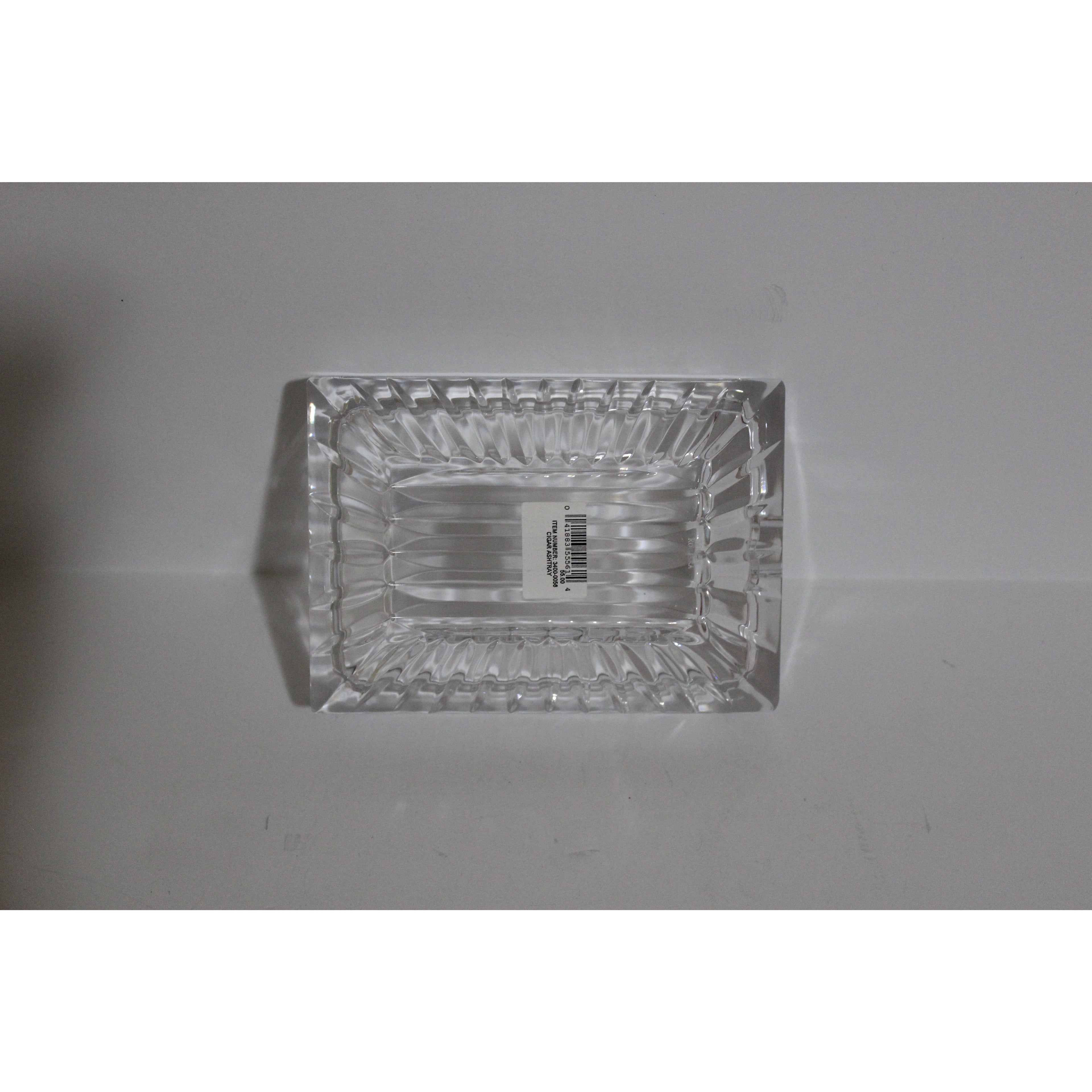Clear Glass Rectangle Ashtray