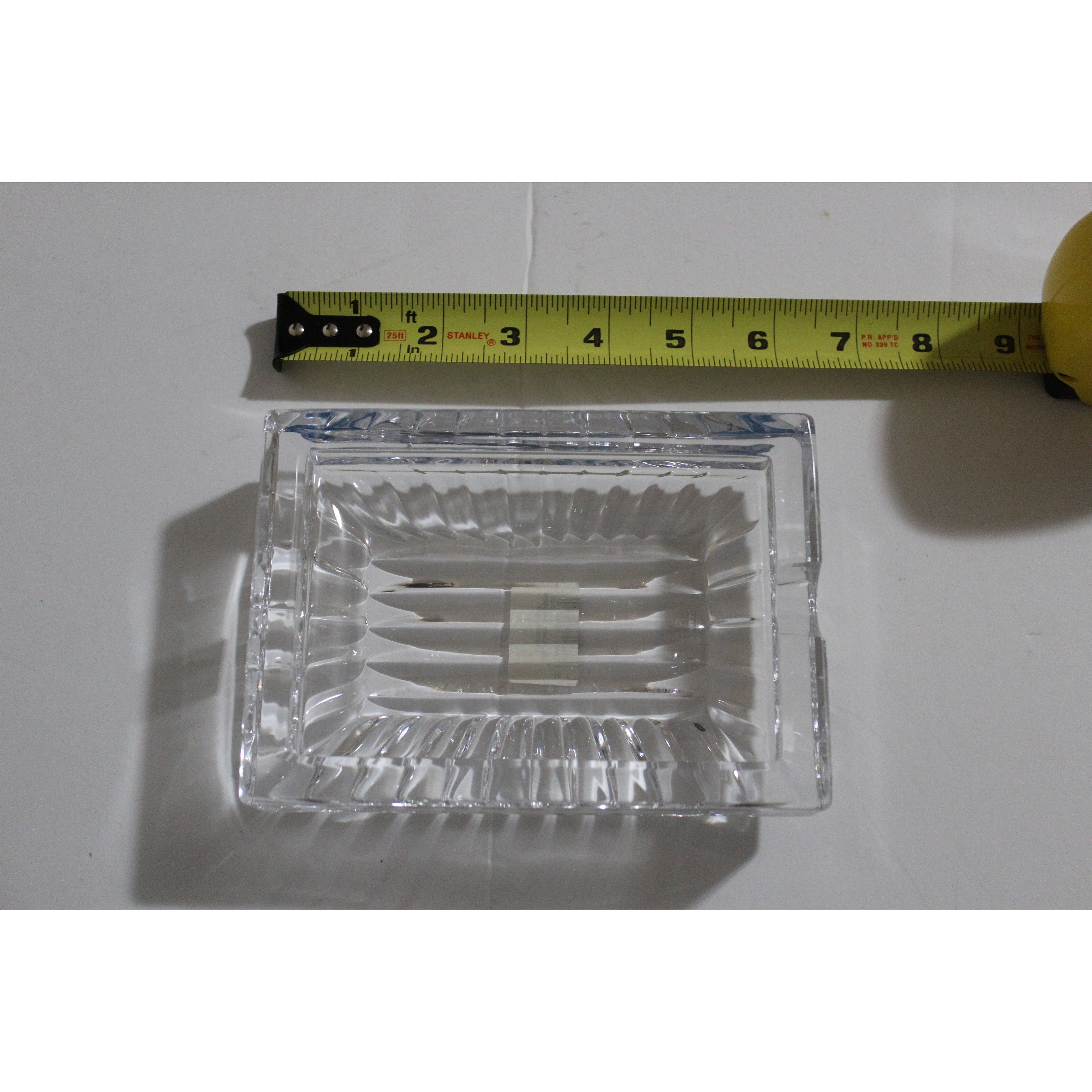Clear Glass Rectangle Ashtray