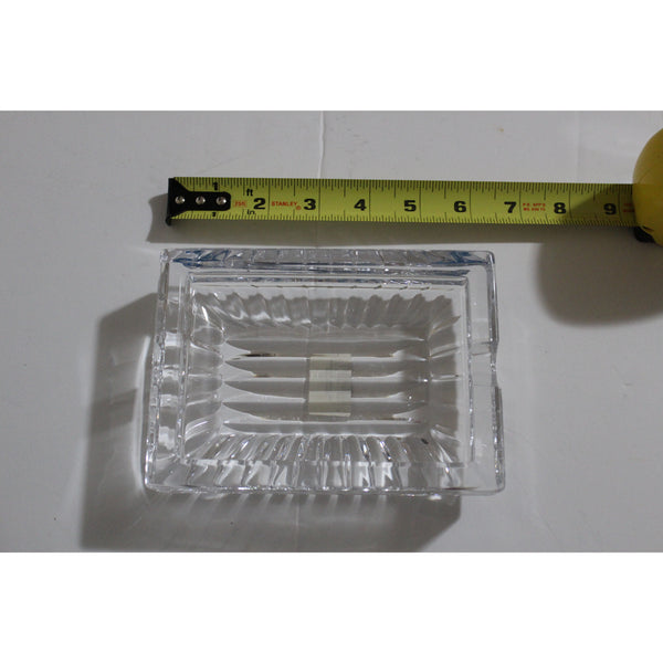 Clear Glass Rectangle Ashtray