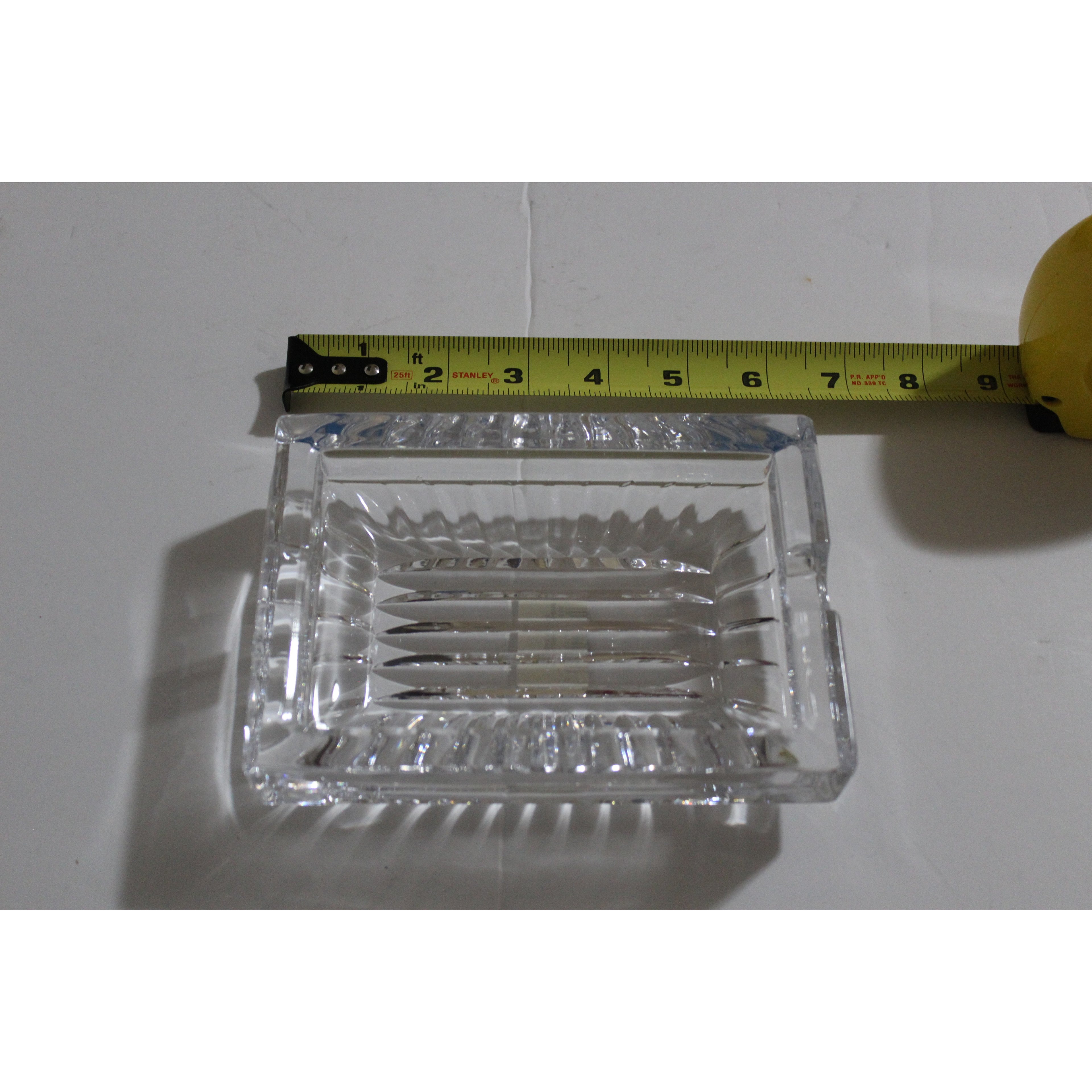 Clear Glass Rectangle Ashtray