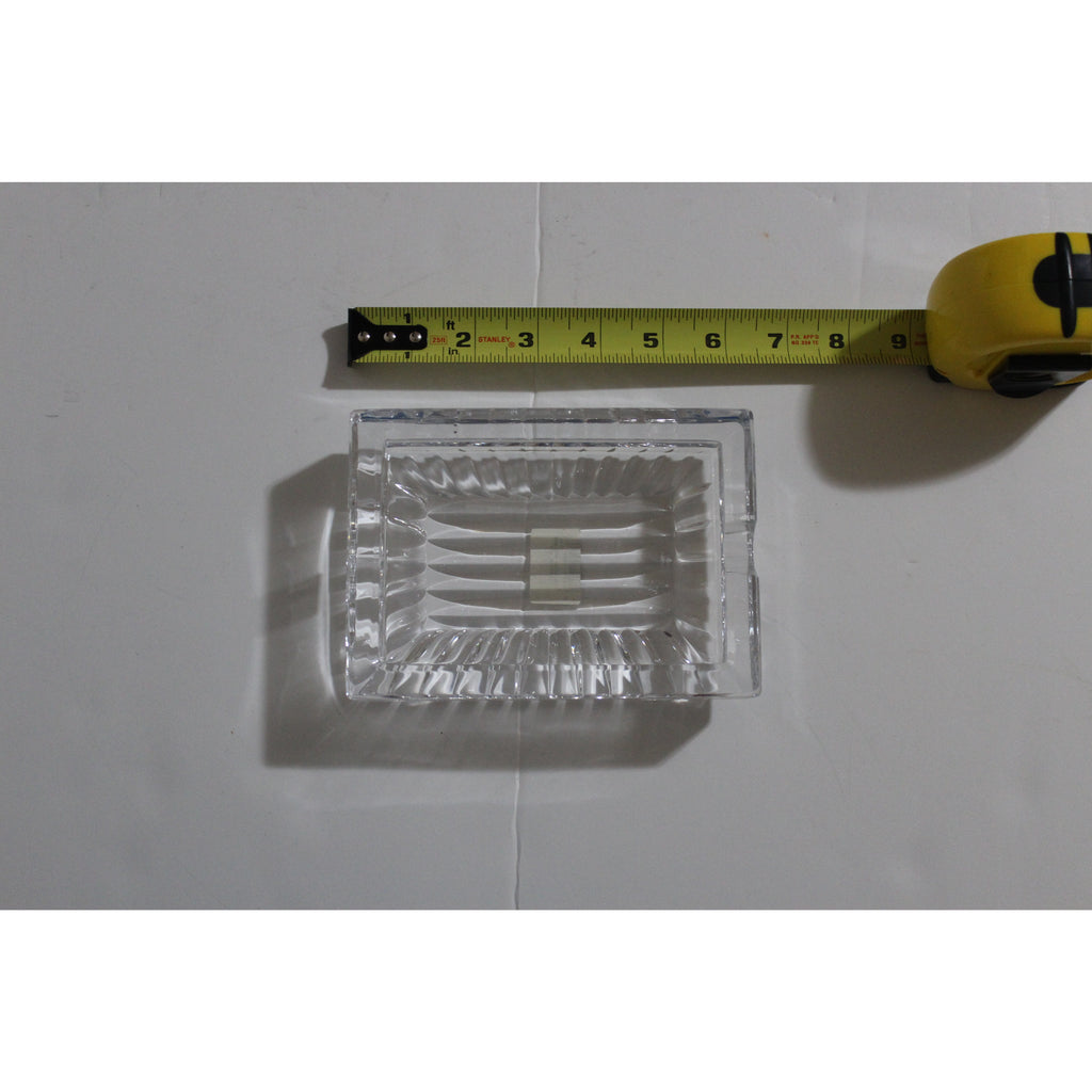 Clear Glass Rectangle Ashtray