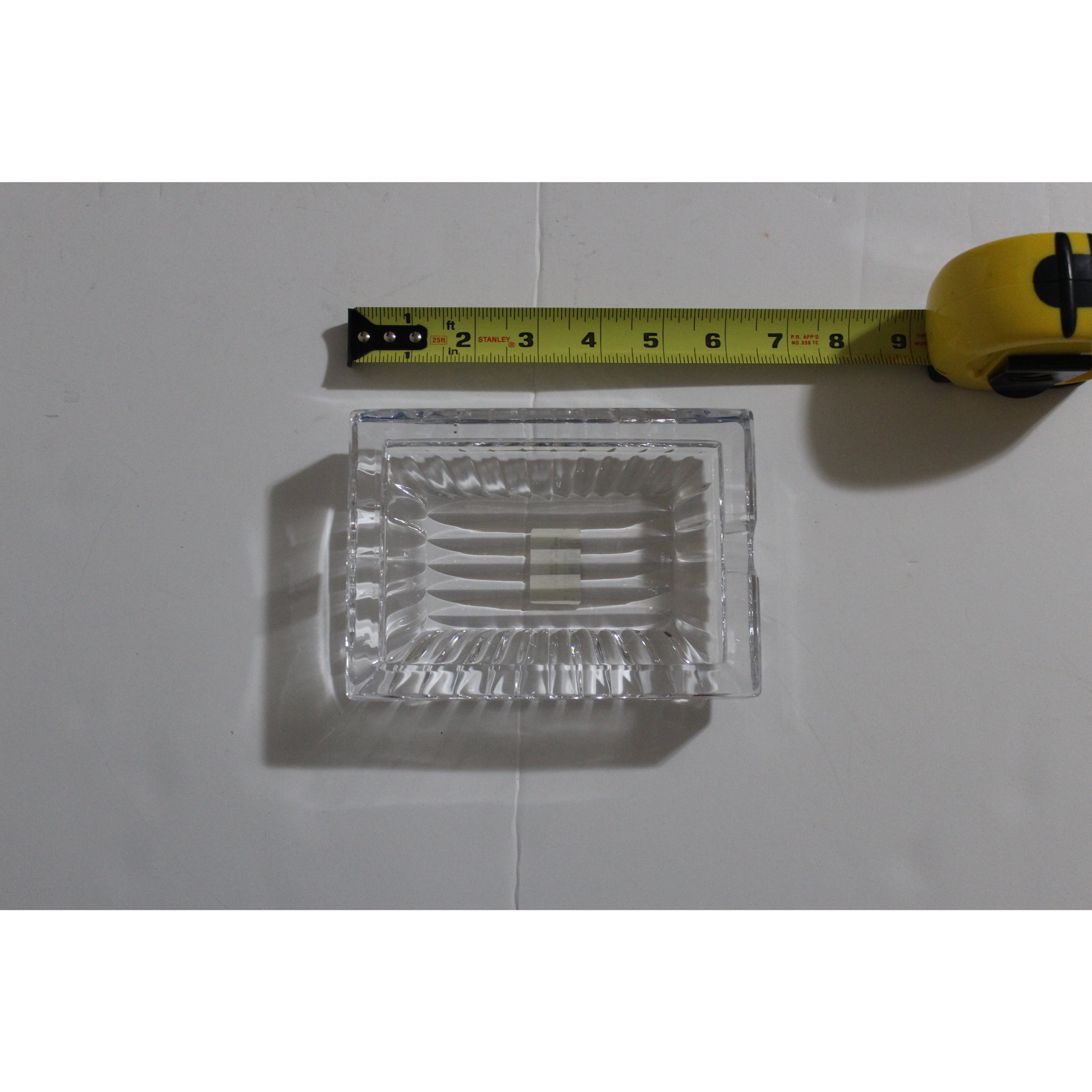 Clear Glass Rectangle Ashtray