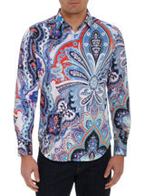 Robert Graham Devil's Treasure Paisley Long Sleeve Shirt Size XXL