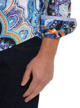 Robert Graham Devil's Treasure Paisley Long Sleeve Shirt Size XXL