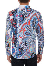 Robert Graham Devil's Treasure Paisley Long Sleeve Shirt Size Large