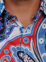 Robert Graham Devil's Treasure Paisley Long Sleeve Shirt Size XXL