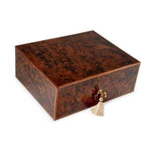 Elie Bleu Walnut Burl Humidor 50 ct. NIB