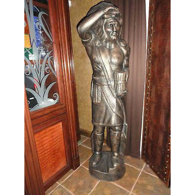 aluminum statue hand painted 6 foot high
