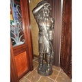 aluminum statue hand painted 6 foot high