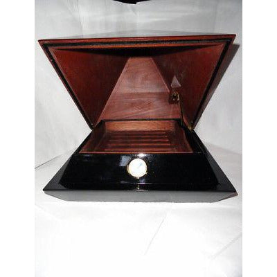 Pyramid Humidor  Mahogany preowned