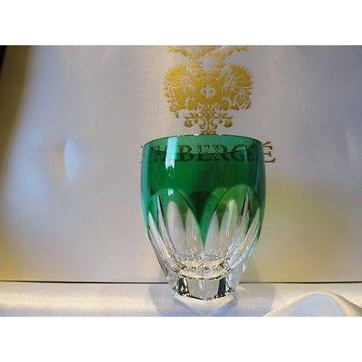 Faberge Lausanne Emerald Green  Vodka Shot Glass without  the box