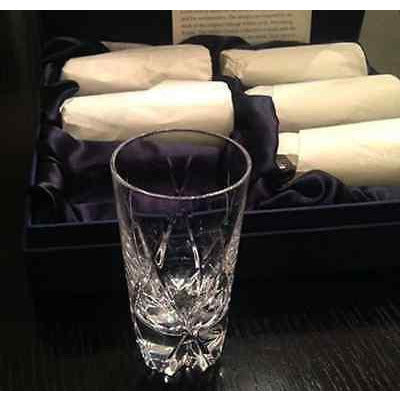 Faberge Atelier Crystal Vodka Shot Glasses set of 6 in the original box