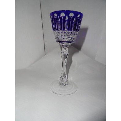 Faberge Xenia Cobalt  Blue Crystal  Liqueur Glass new without the original box