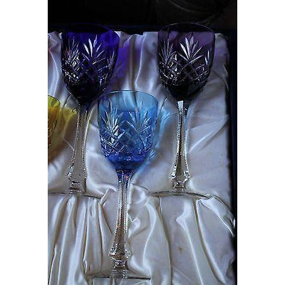 Faberge Odessa  Hock Crystal Glasses set of 3
