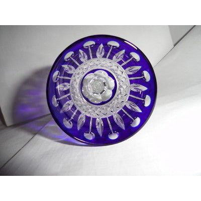 Faberge Xenia Cobalt  Blue Crystal  Liqueur Glass new without the original box
