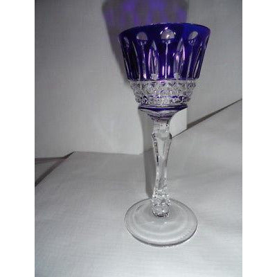 Faberge Xenia Cobalt  Blue Crystal  Liqueur Glass new without the original box