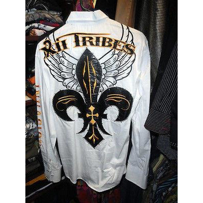 XII Tribes Designer Causal Shirt Embroidered in good condition