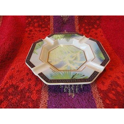 Versace Rosenthal Jungle Ashtray 5.5 inches wide New Porcelain without box