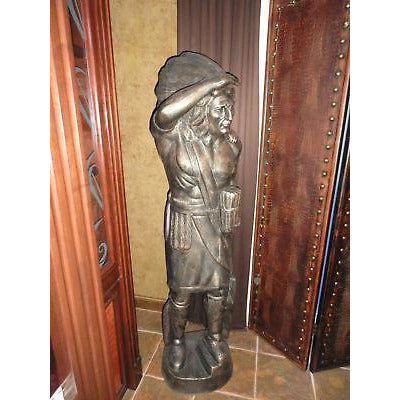 aluminum statue hand painted 6 foot high