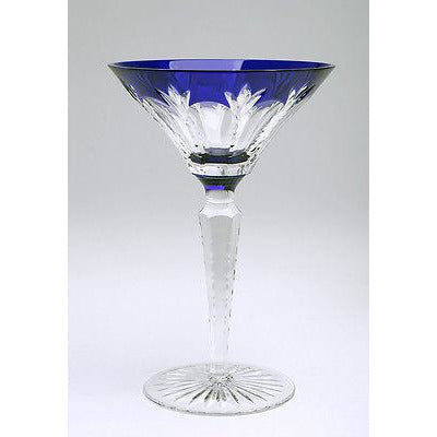 Faberge Palais Royal  Cobalt Blue Martini Glass new without the original box