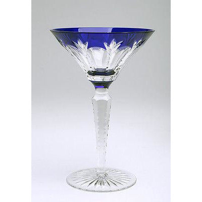Fabergé Palais Royal Cobalt Blue Martini Glass — New Without Original Box