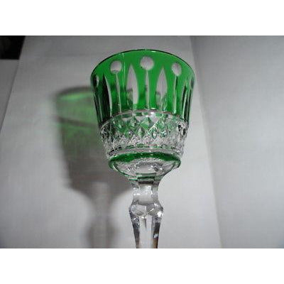 Faberge Xenia Green Crystal Cordial / Liqueur Glass NEW without box
