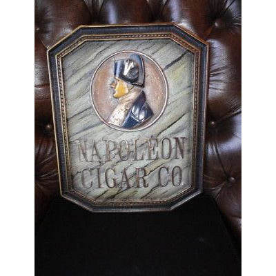Napoleon Cigar Co. Bronze Sign — Custom Patina