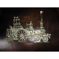 brass locomotive wall hanging