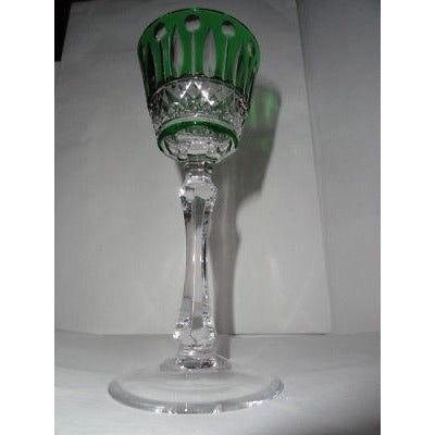 Faberge Xenia Green Crystal Cordial / Liqueur Glass NEW without box