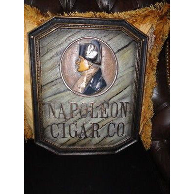 Napoleon Cigar Co. Bronze Sign — Custom Patina
