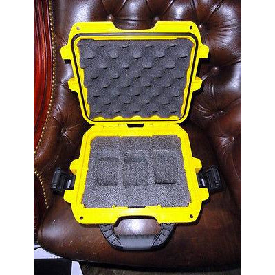 Invicta watch carrying case for 3 watches in bright yellow