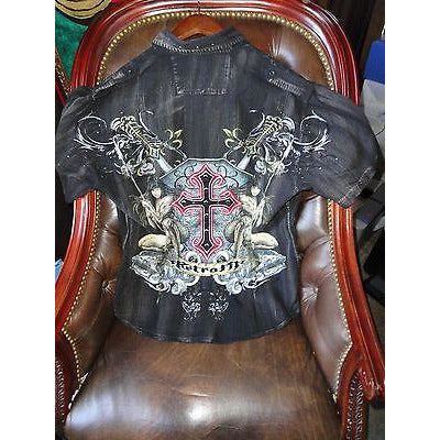 Retrofit mens casual black shirt adult with tags Large size