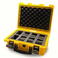 Invicta watch carrying case in bright yellow holds 8 watches