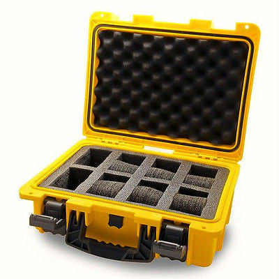 Invicta watch carrying case in bright yellow holds 8 watches