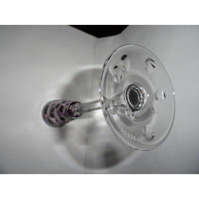 Faberge Flutes in Amethyst Bubble Glass NEW