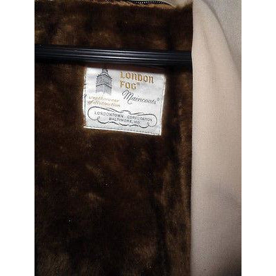 London Fog Tan Trench Coat preowned good condition