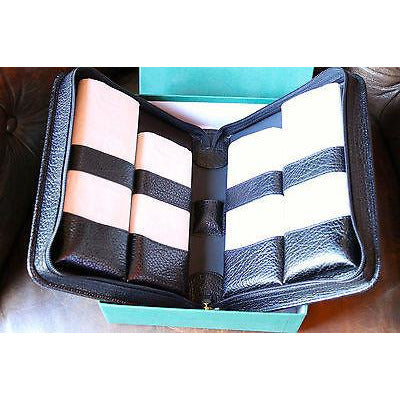 pheasant by R.D.Gomez made in Spain Black  Leather accessory case